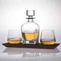 Ny design whisky karaff och whiskyglasögon